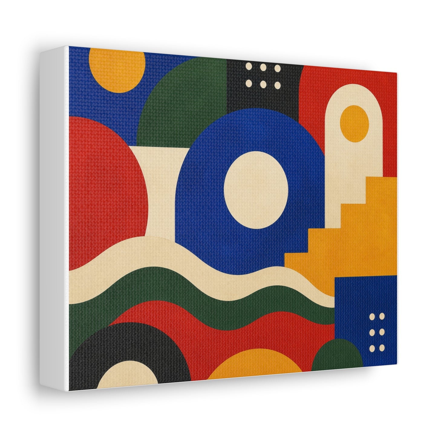Bold Geometric Balance Abstract Art Canvas Art