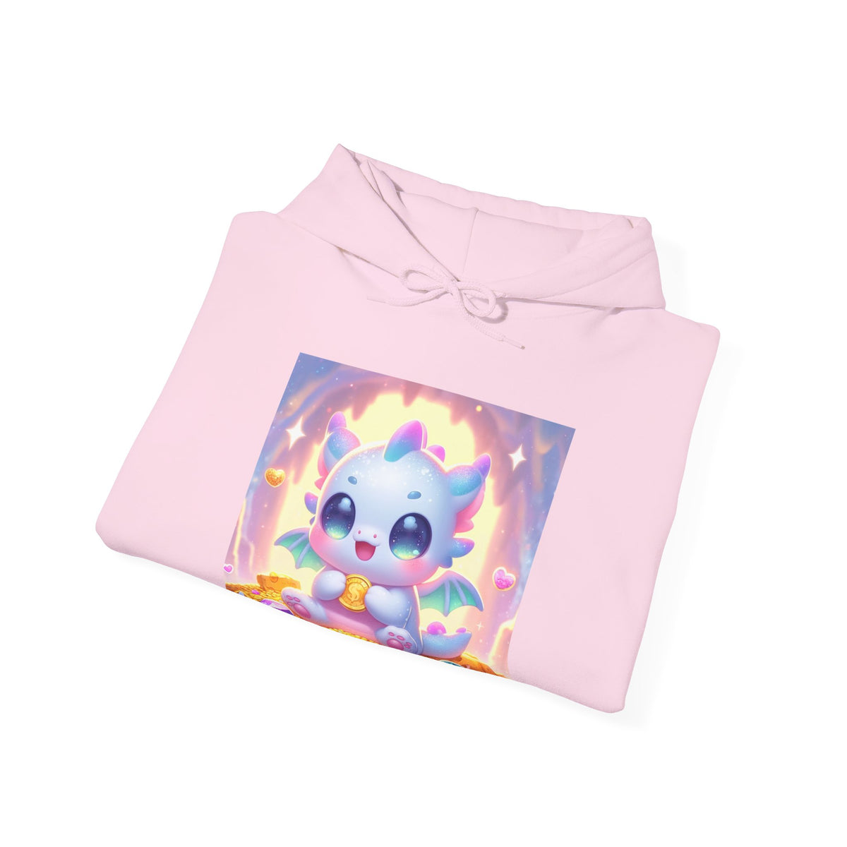 Pastel Treasure Dragon Kawaii Fantasy Hoodie