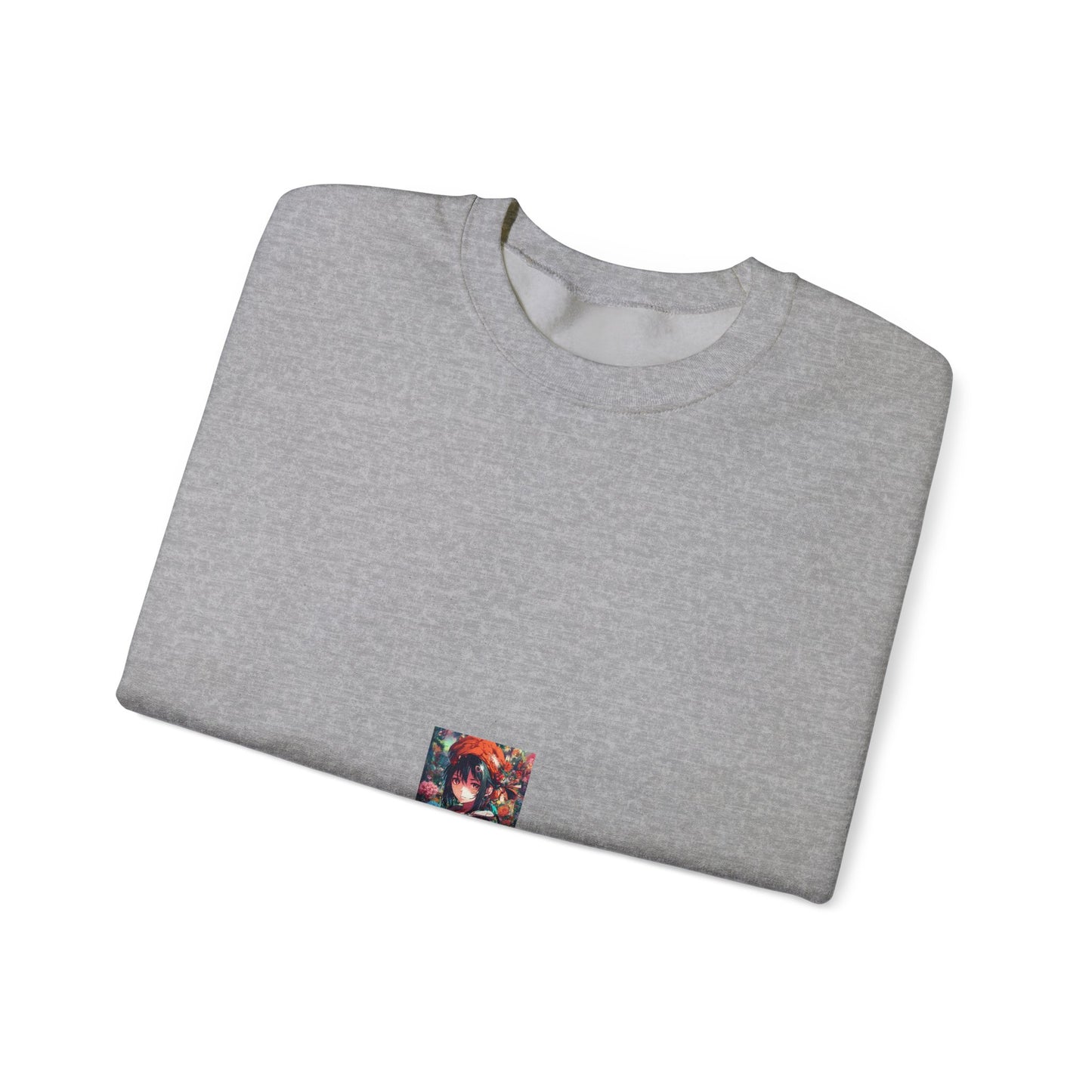 Anime Floral Forest Heroine Portrait Soft Sweatshirt