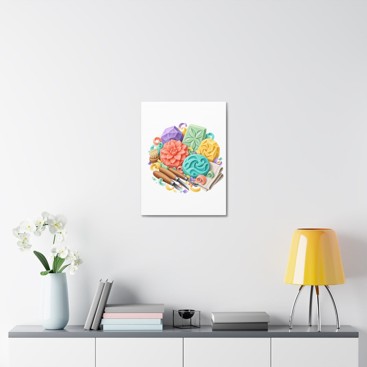 Colorful Soap Carving Workshop Canvas