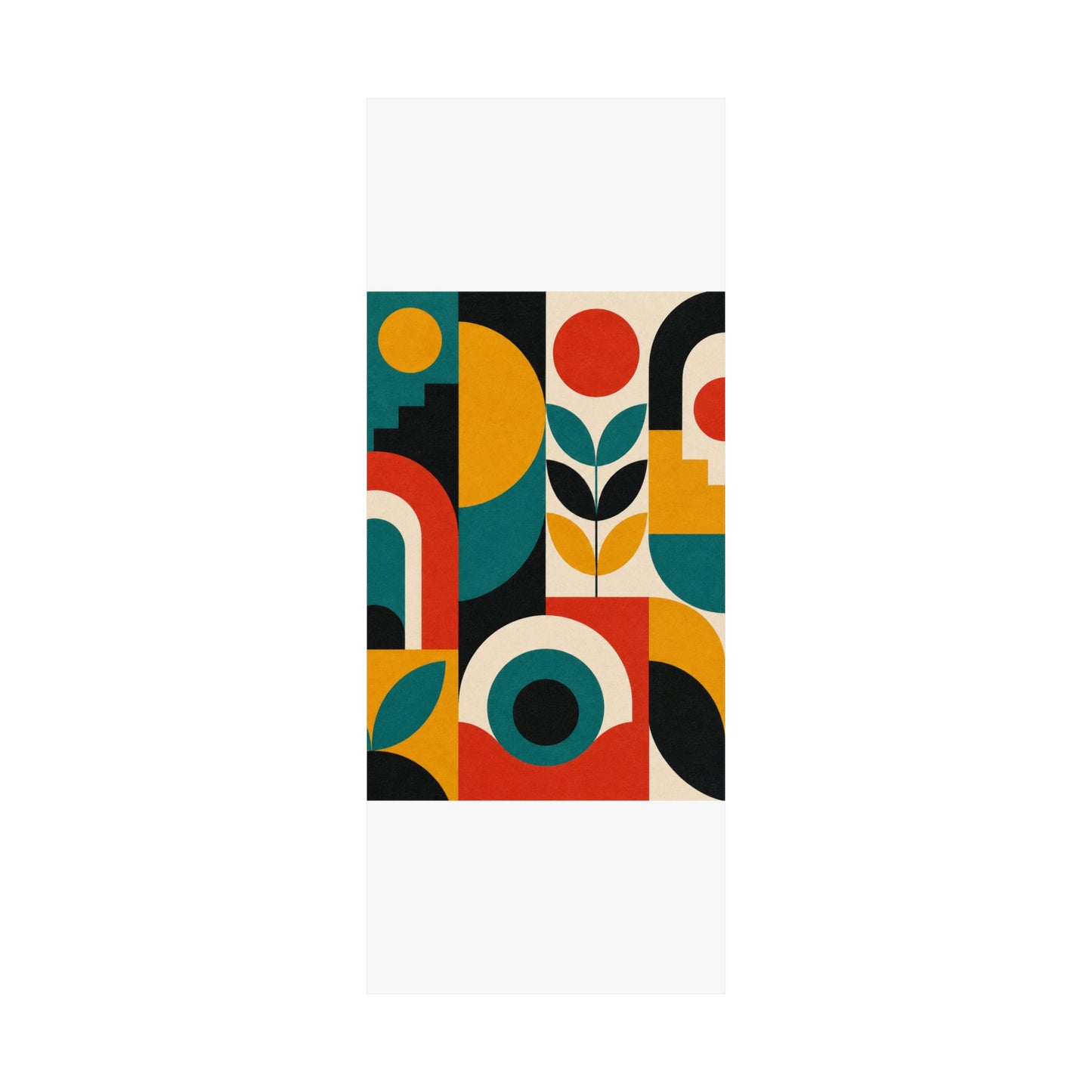 Mid Century Arches Botanical Geometric Abstract Poster