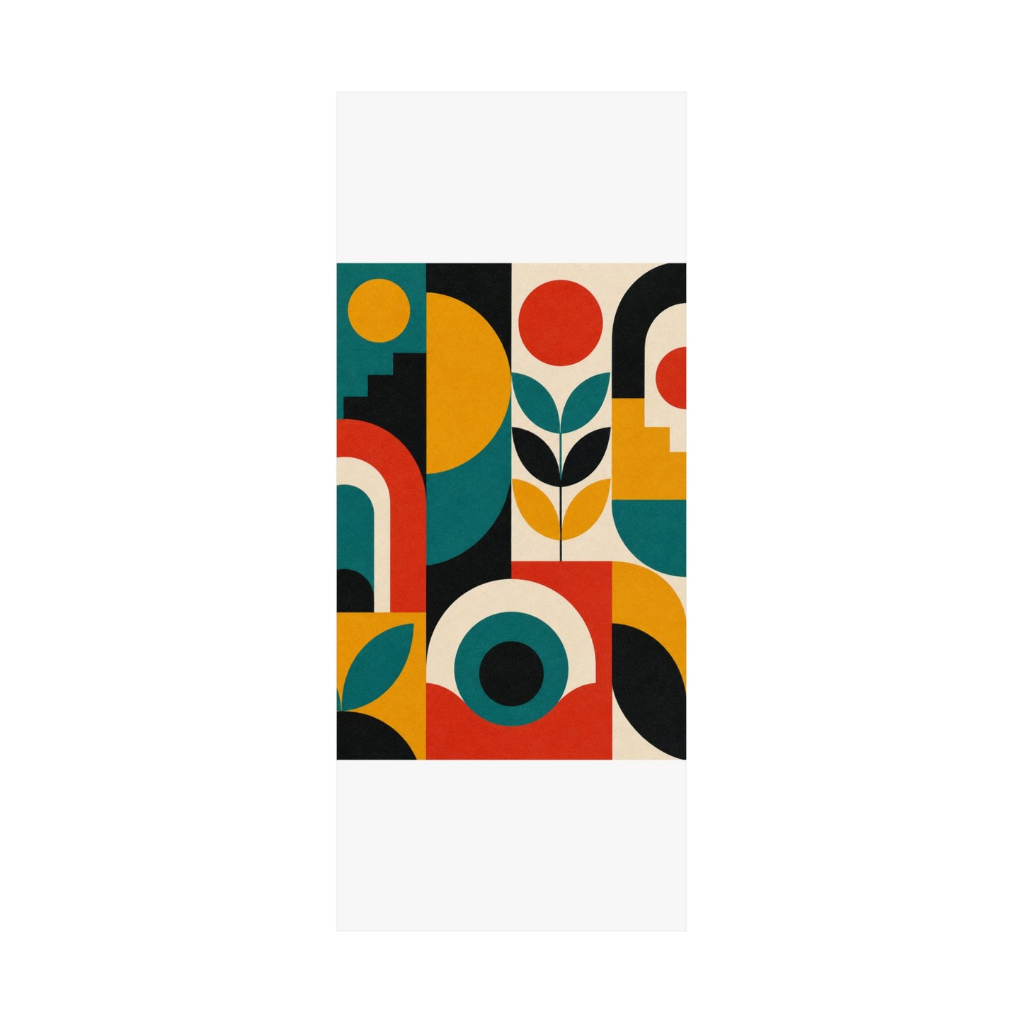 Mid Century Arches Botanical Geometric Abstract Poster