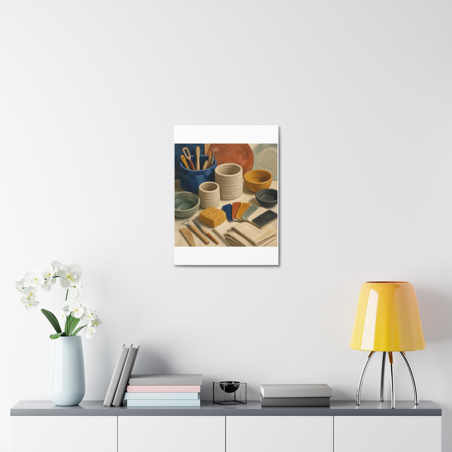 Handbuilt Ceramics Studio Art Canvas Art