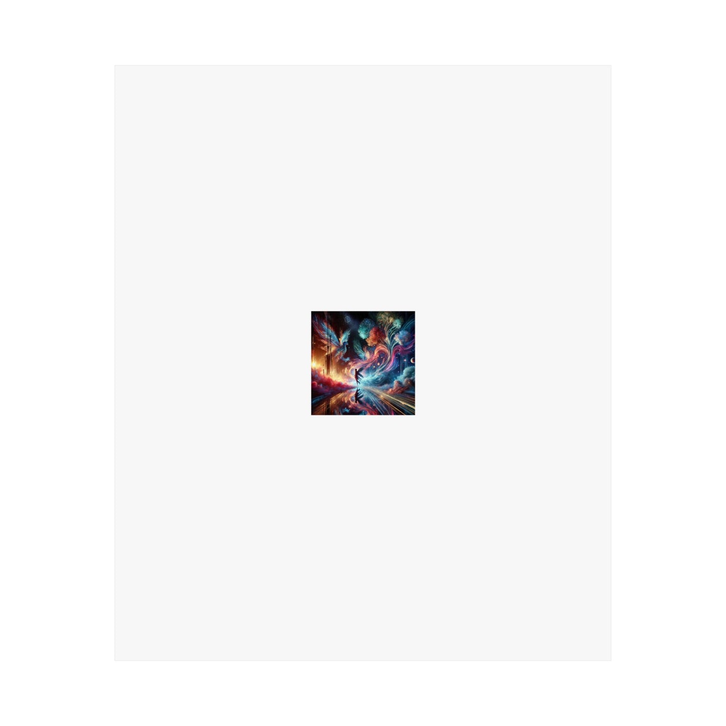 Cosmic Aurora Dancer Dreamscape Celestial Dance Poster