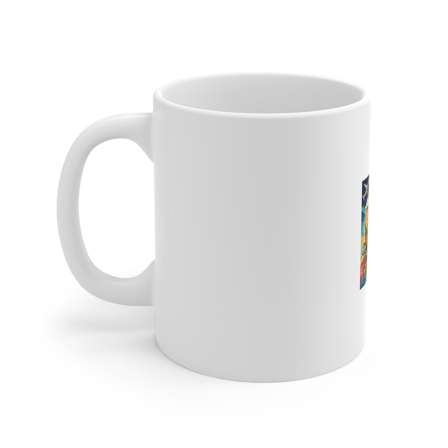 Global Landmark Adventure Collage Wanderlust Coffee Mug