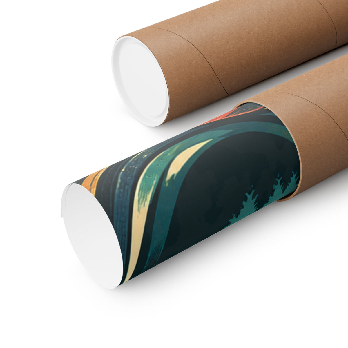 Retro Binoculars and Botanical Birdwatching Art Poster
