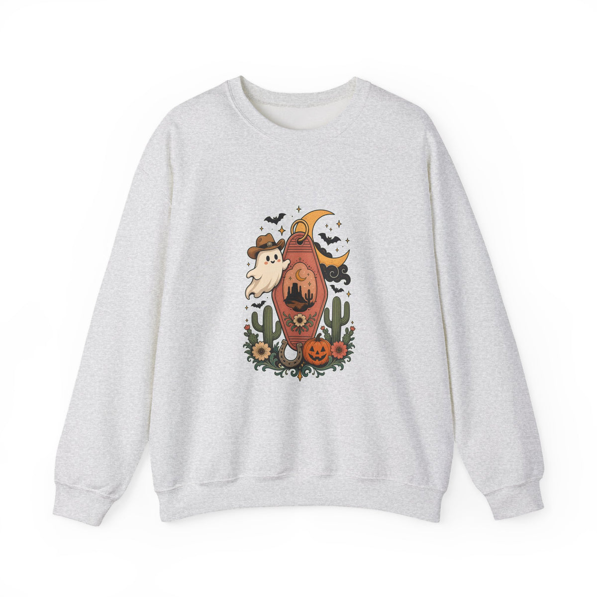 Haunted Desert Keytag Ghost Halloween Sweatshirt