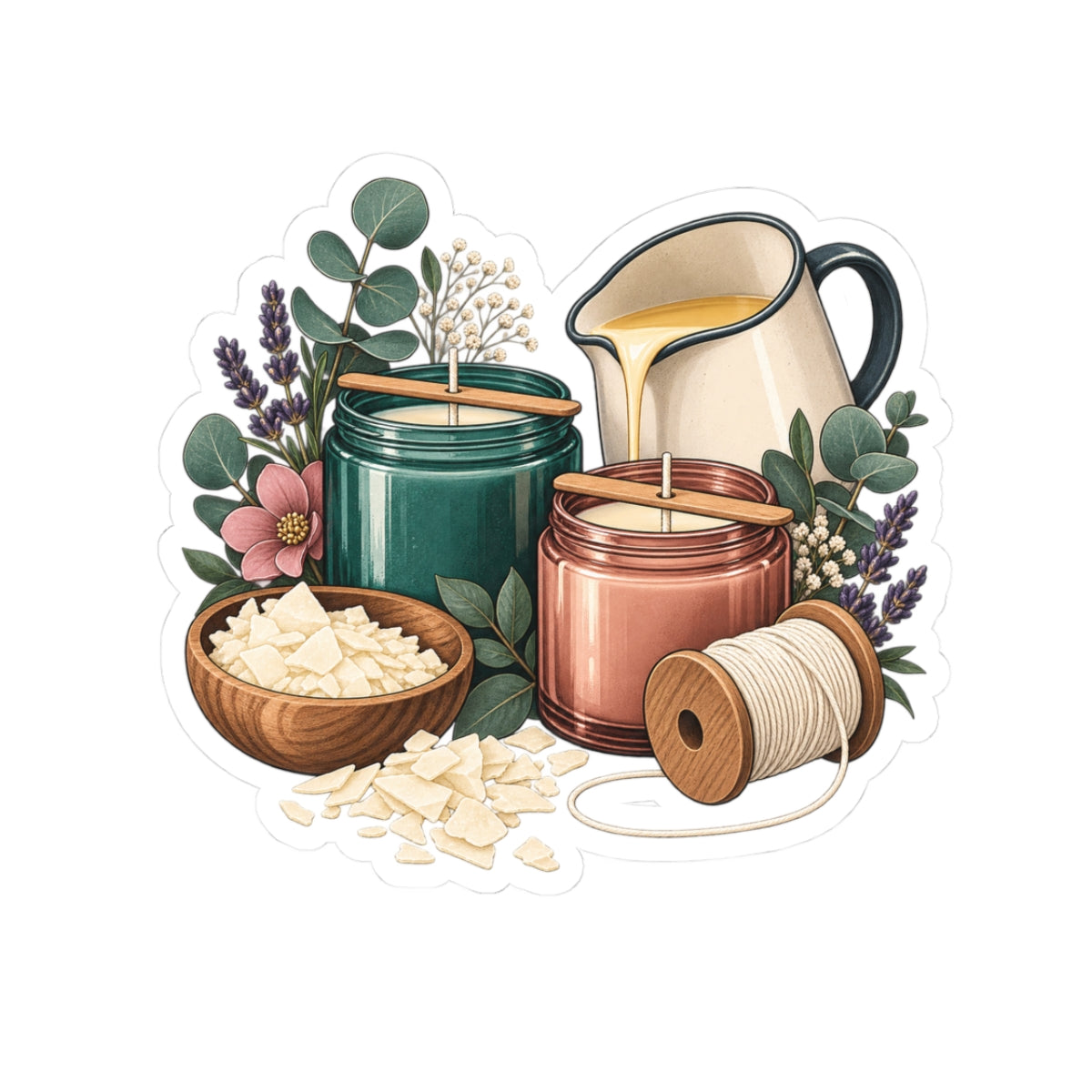 Artisan Candle Making Workshop Sticker