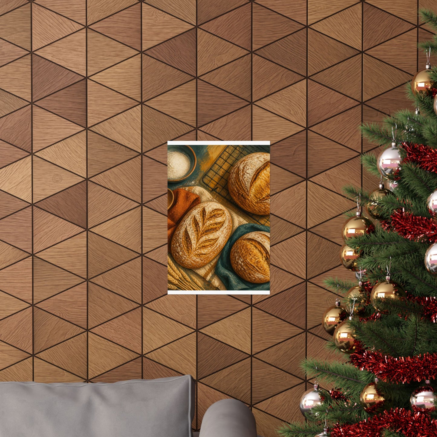 Artisan Bread Baking Still Life Poster