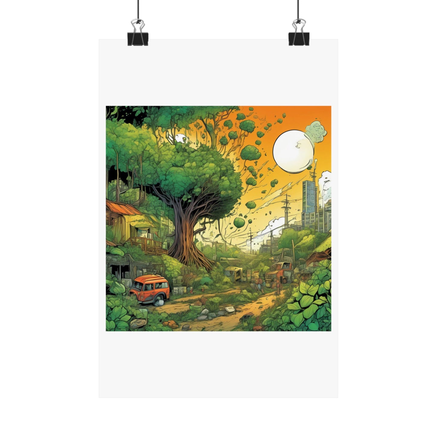 Cottage Road Landscape Nature Gift Art Poster