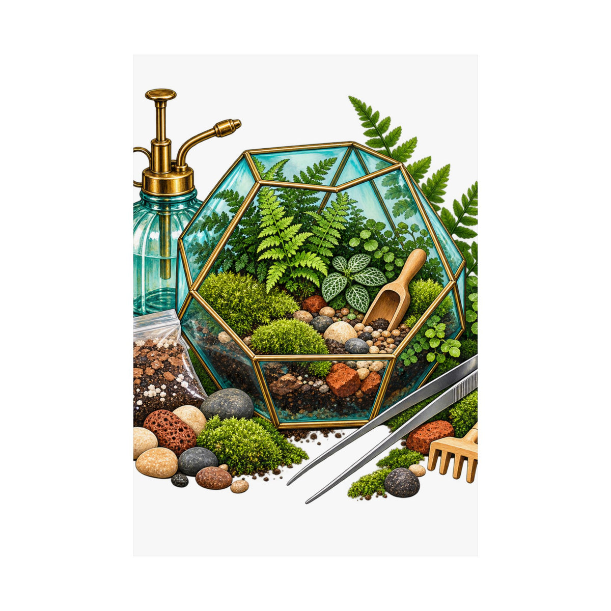 Fern Terrarium Building Workshop Poster