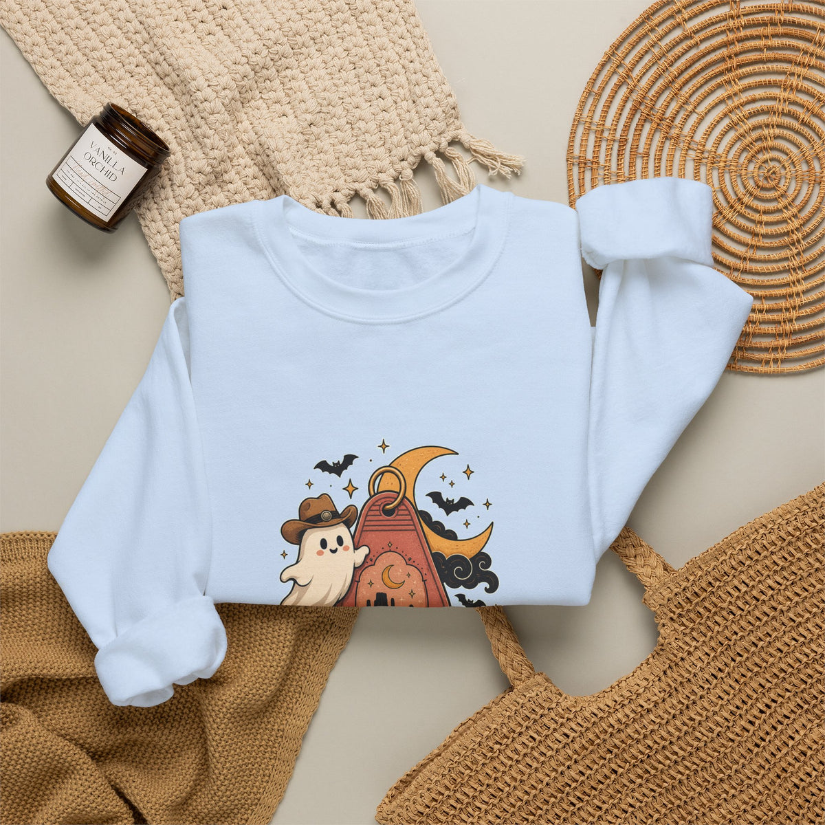 Haunted Desert Keytag Ghost Halloween Sweatshirt