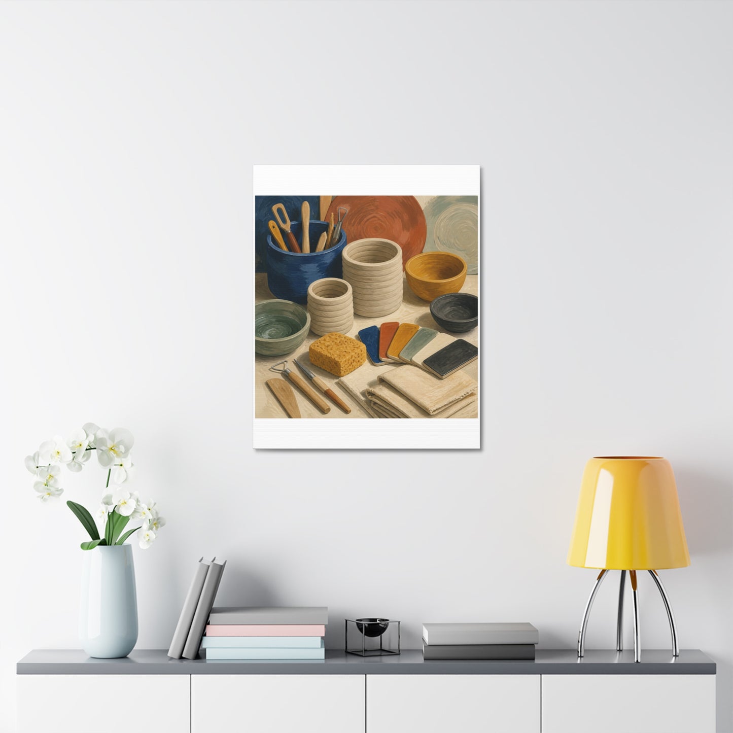 Handbuilt Ceramics Studio Art Canvas Art