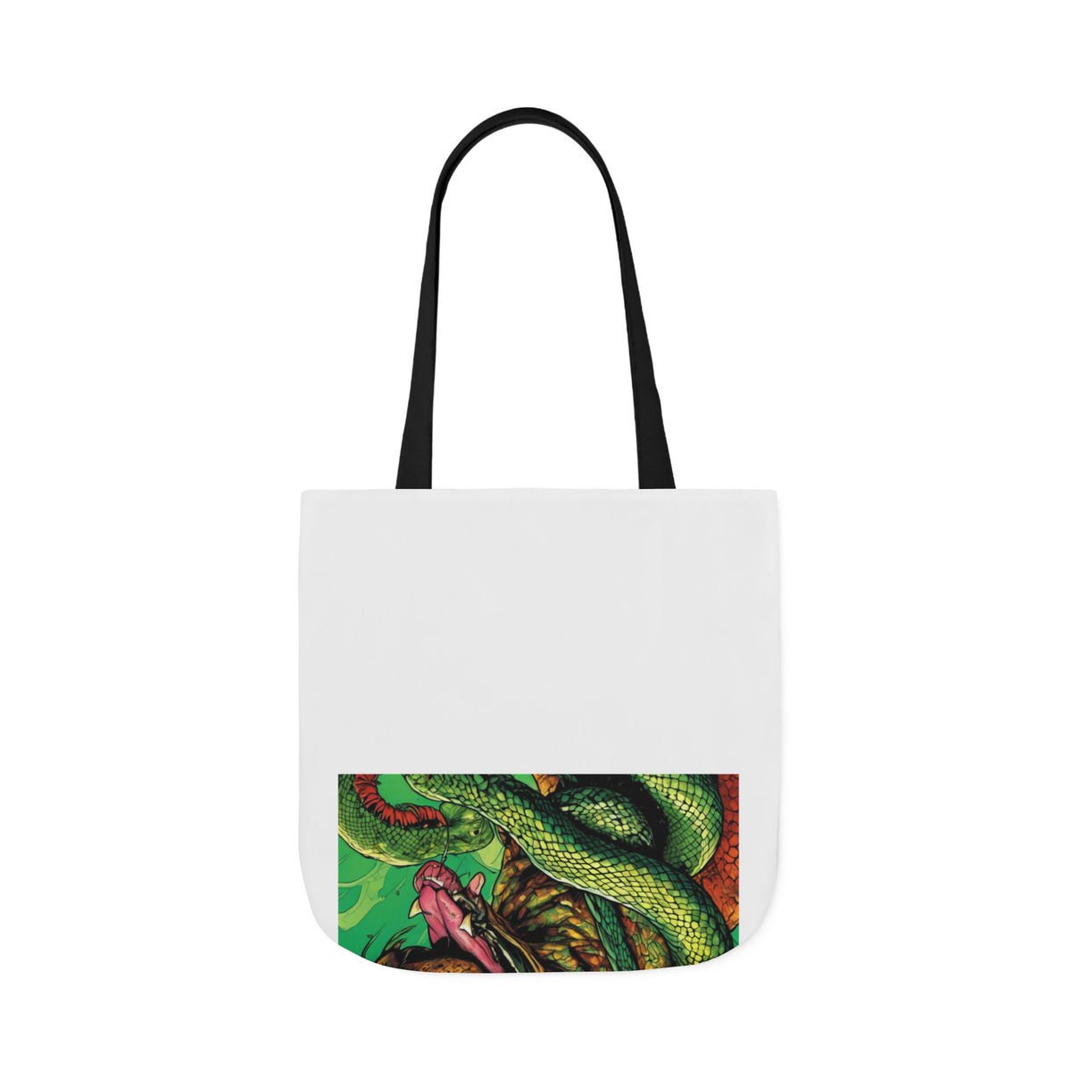 Serpent Guardian Dog Bold Fantasy Creature Tote Bag