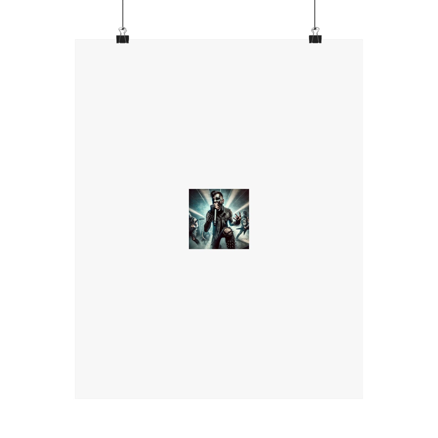 Punk Rock Vocalist Stage Energy Music Room Poster