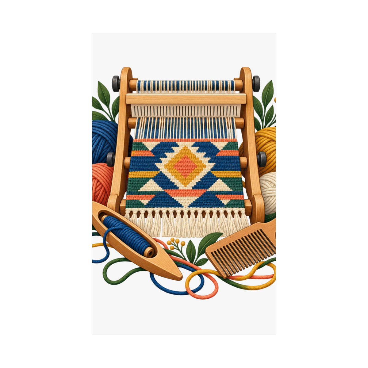 Geometric Hand Weaving Workshop Poster