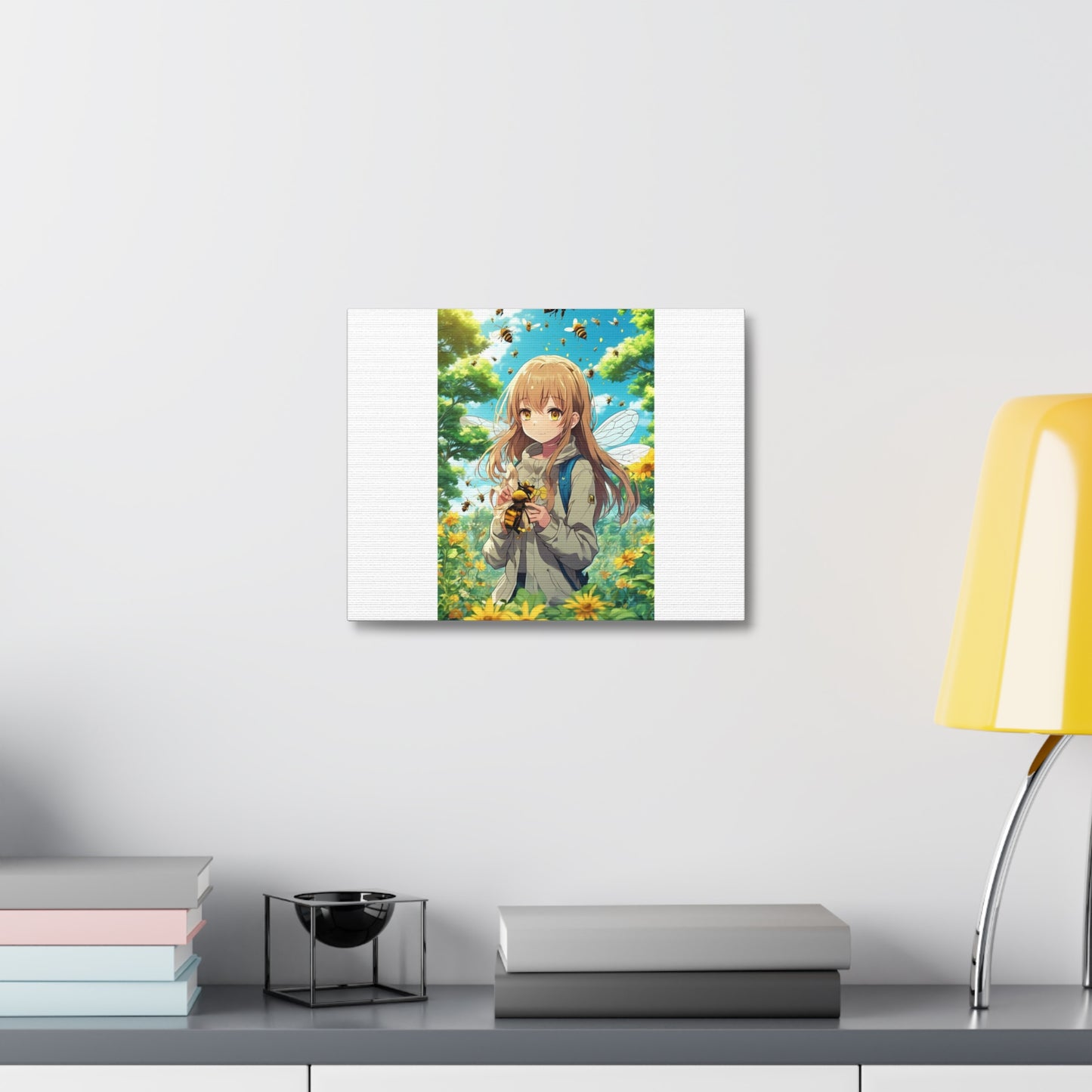 Bee Fairy Garden Anime Nature Art Canvas