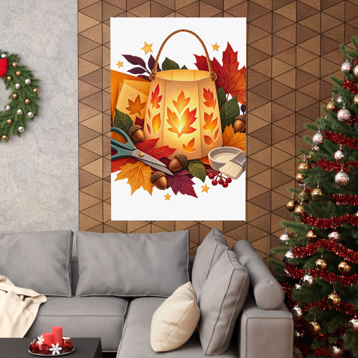 Autumn Lantern Making Workshop Poster