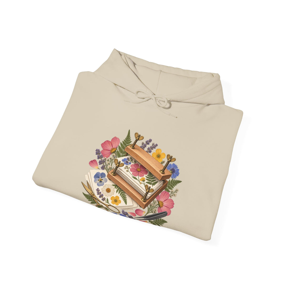 Botanical Flower Press Workshop Hoodie