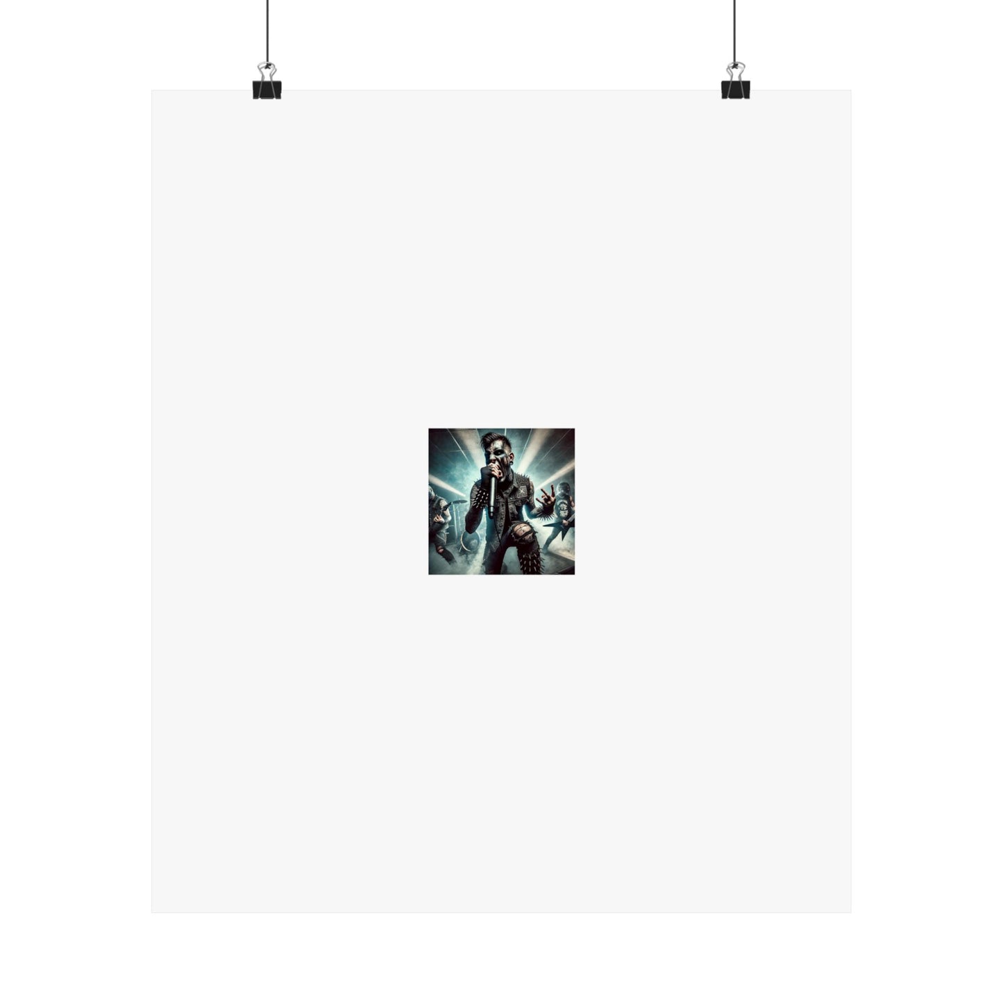 Punk Rock Vocalist Stage Energy Music Room Poster