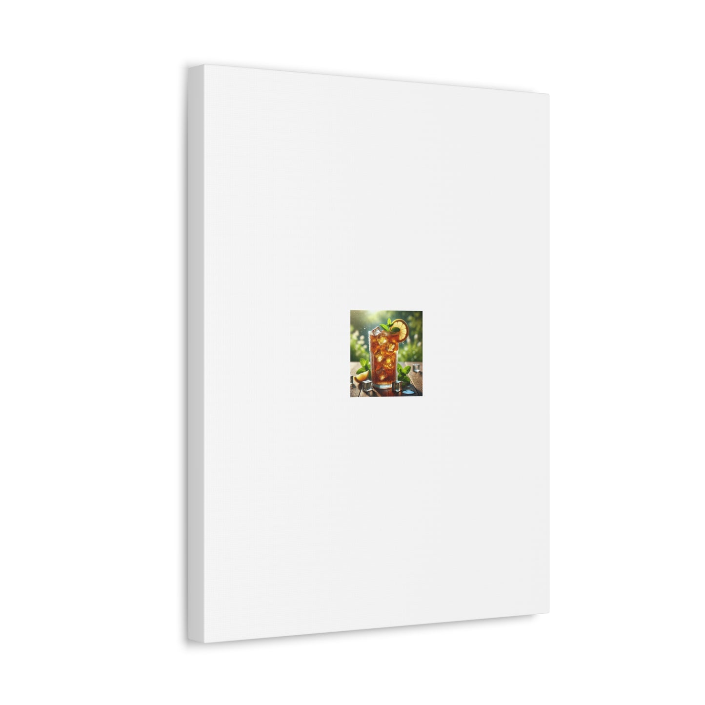 Sunlit Iced Tea Lemon Mint Kitchen Drink Canvas Wall Art