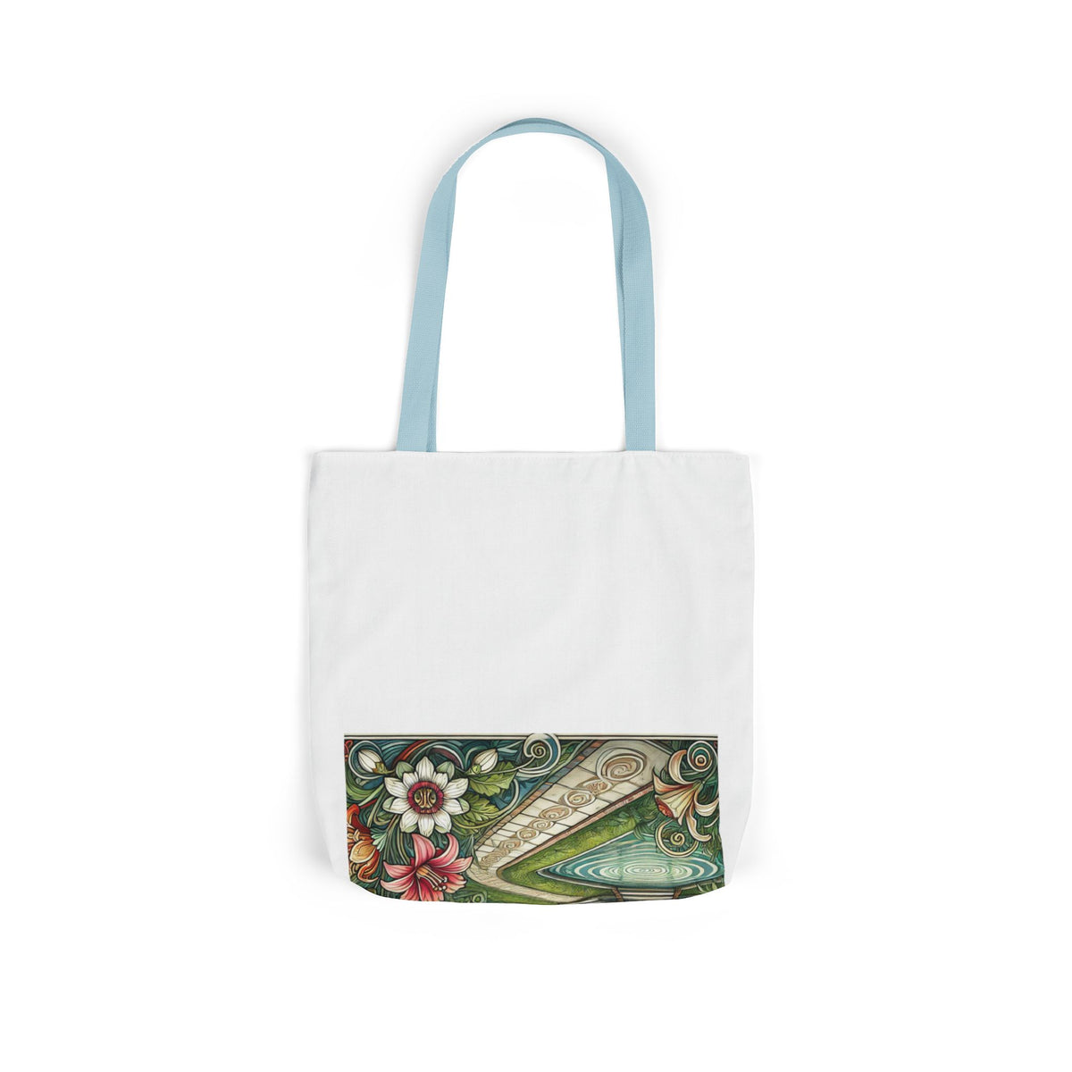 Botanical Gazebo Garden Art Nouveau Canvas Tote Bag