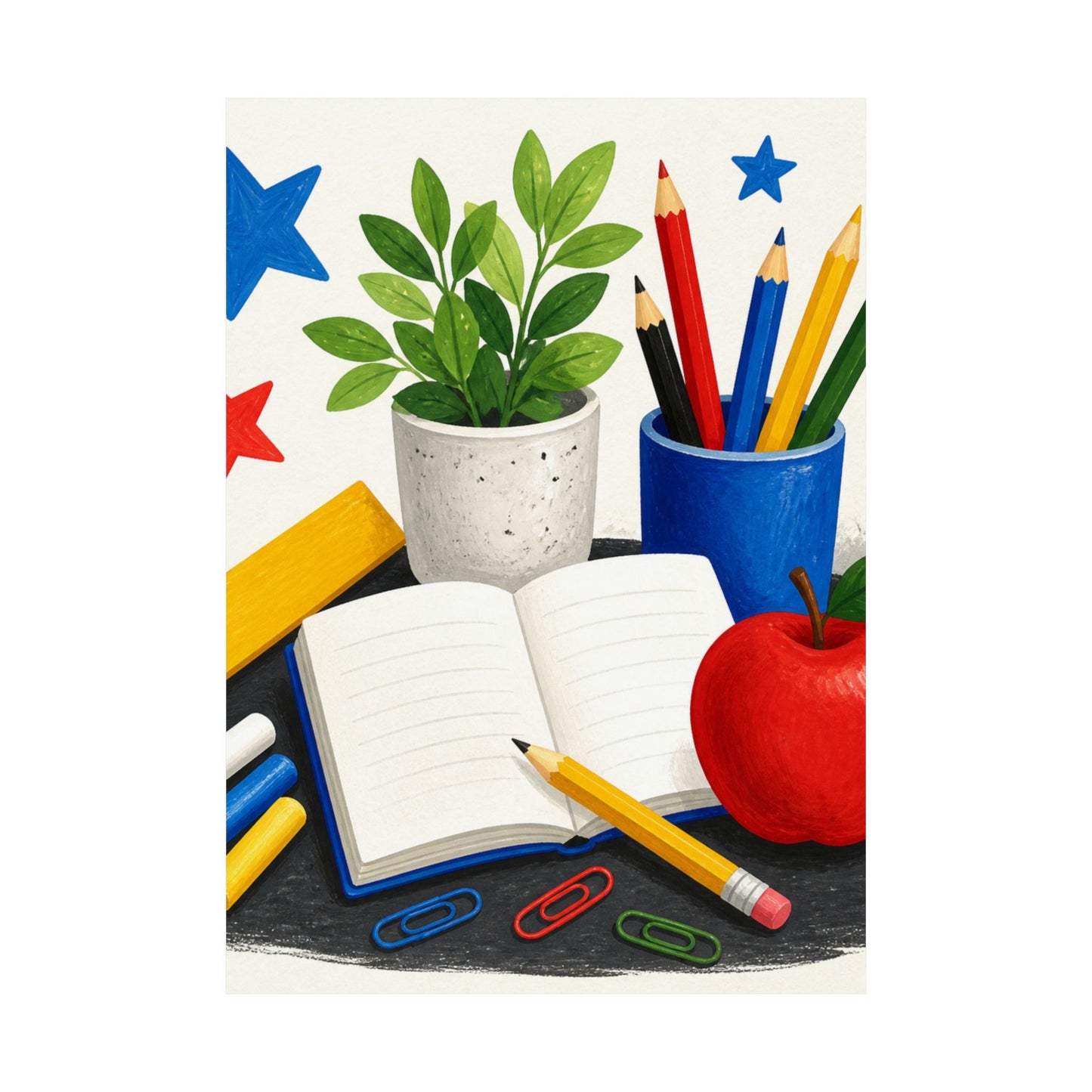 Colorful Classroom Supplies Teacher Appreciation Poster