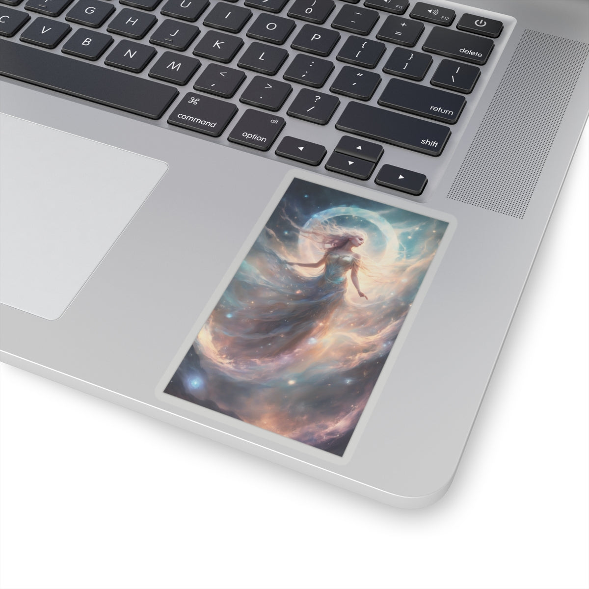 Moonlit Celestial Dancer Fantasy Portrait Sticker