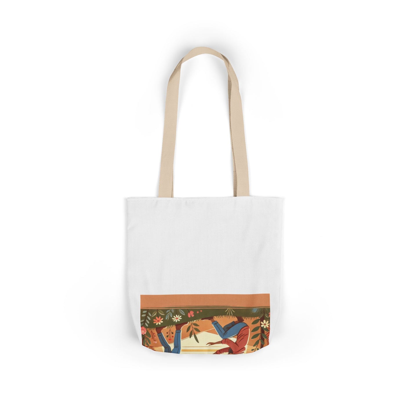 Helping Hands Sunset Garden Canvas Tote Bag