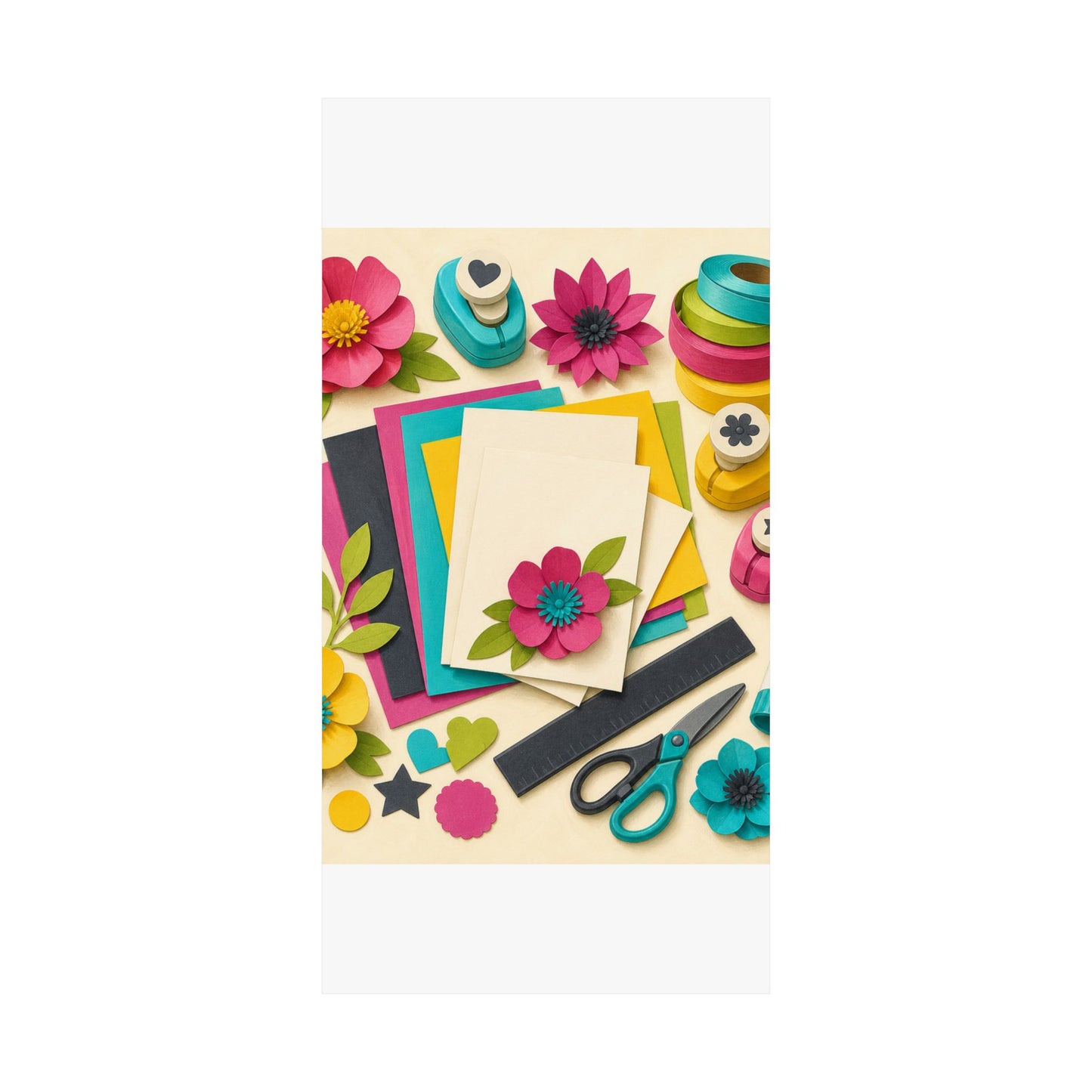 Bright Paper Crafting Hobby Poster