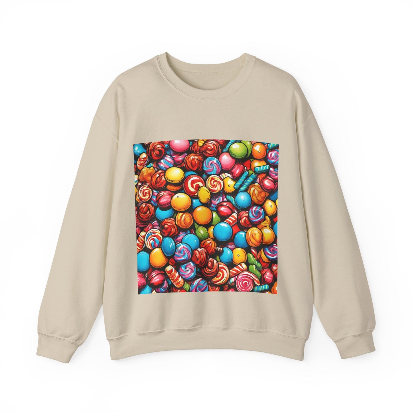 Colorful Candy Pattern Sweets Gift Art Sweatshirt