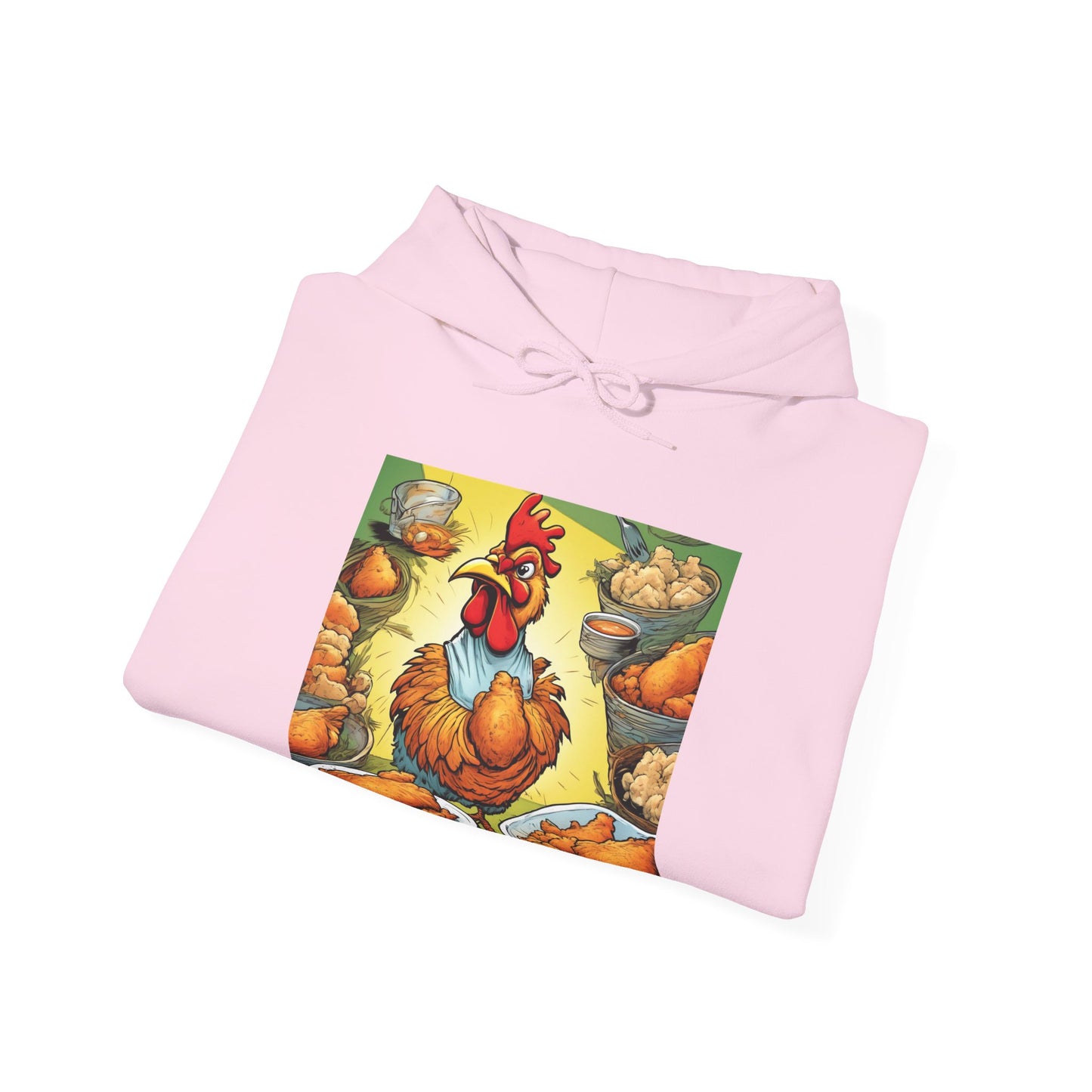 Funny Chicken Fried Food Comfort Food Art Hoodie