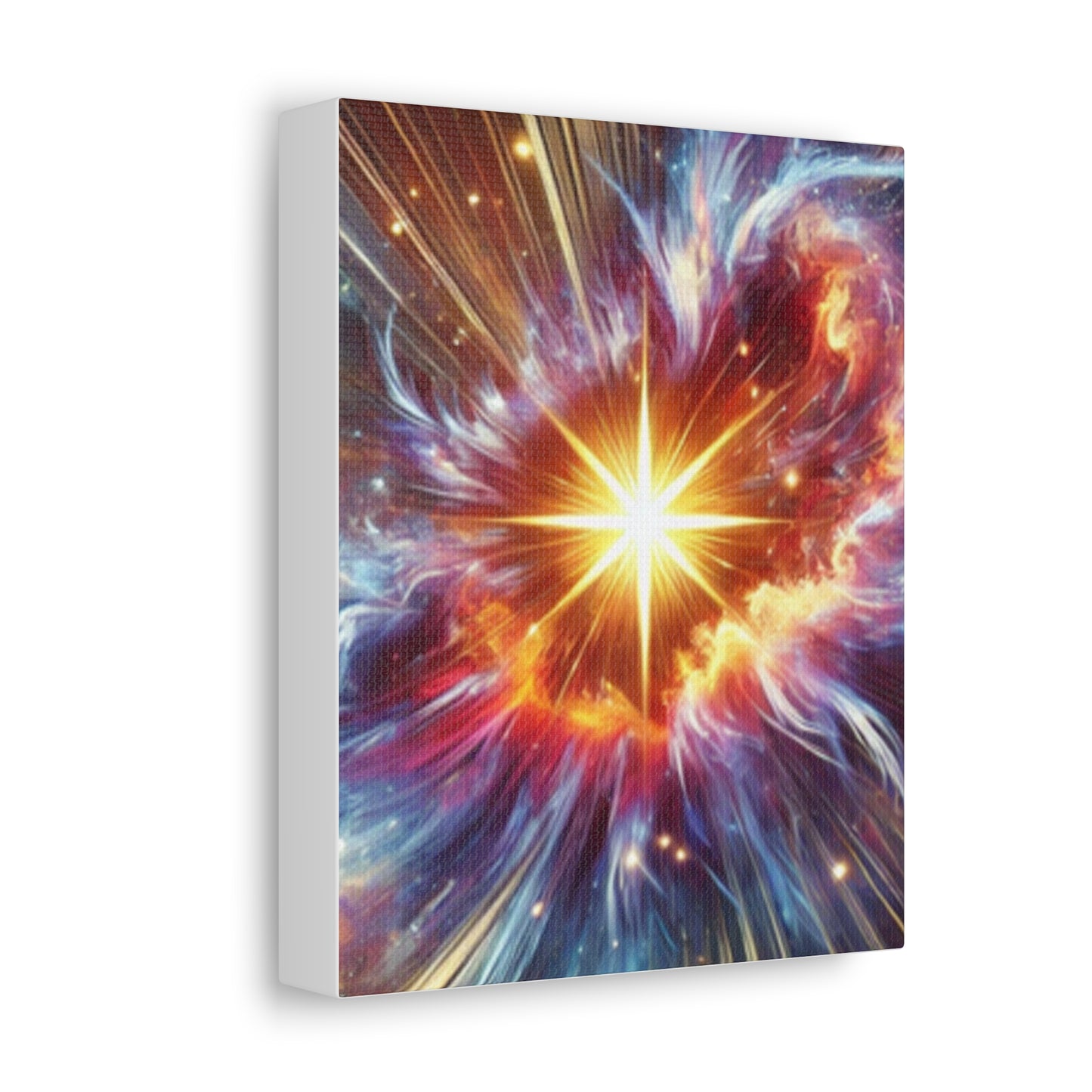 Cosmic Starburst Energy Abstract Space Canvas Wall Art Gift