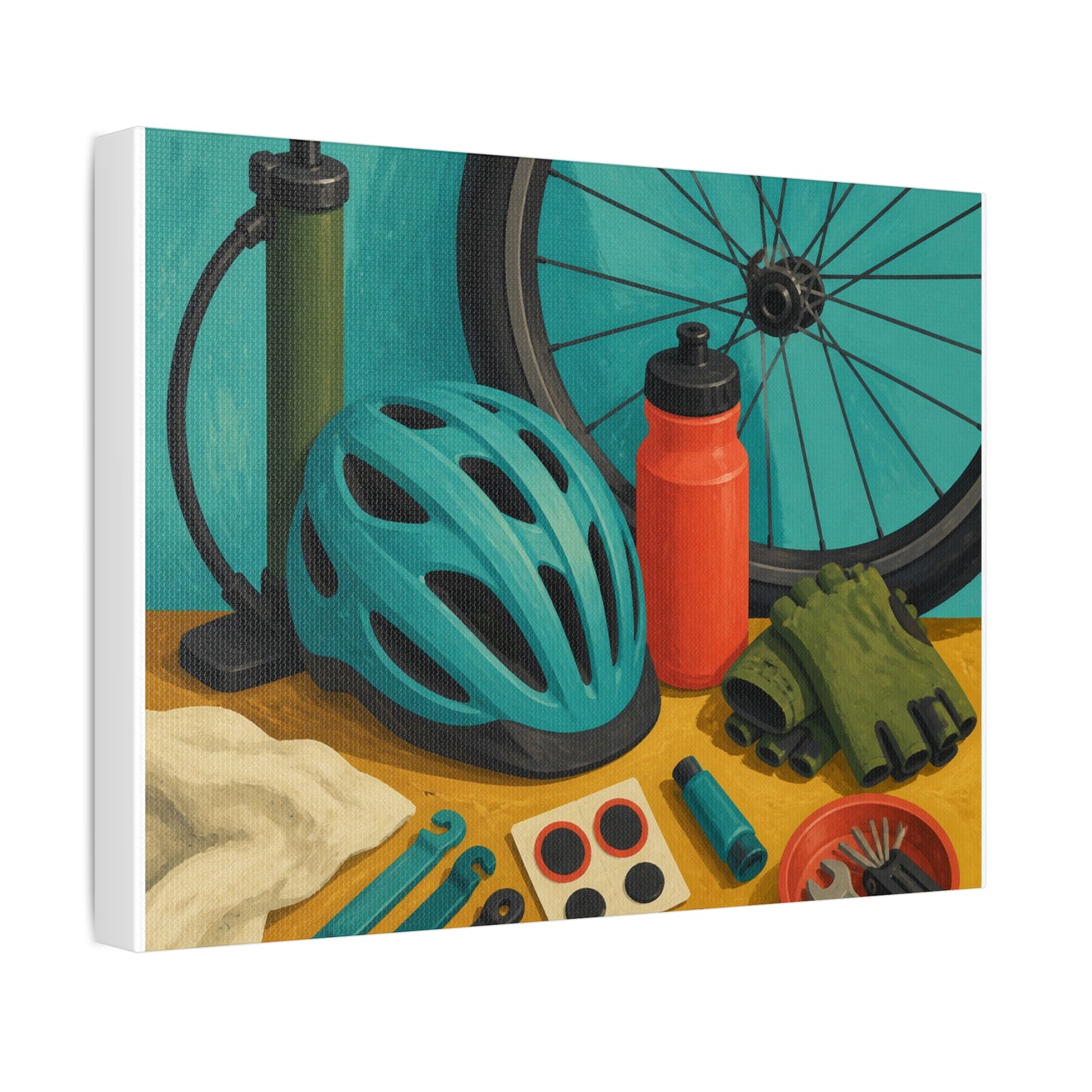 Everyday Bicycle Workshop Art Canvas Art