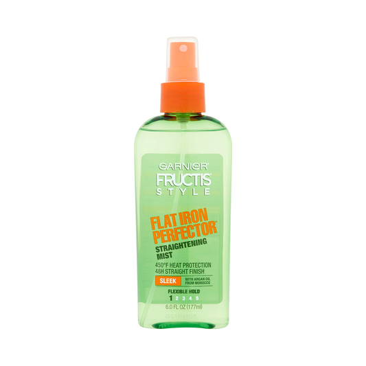 Garnier Fructis Style Sleek & Shine Flat Iron Perfector Flexible Hold Straightening Mist - 6 Fl Oz
