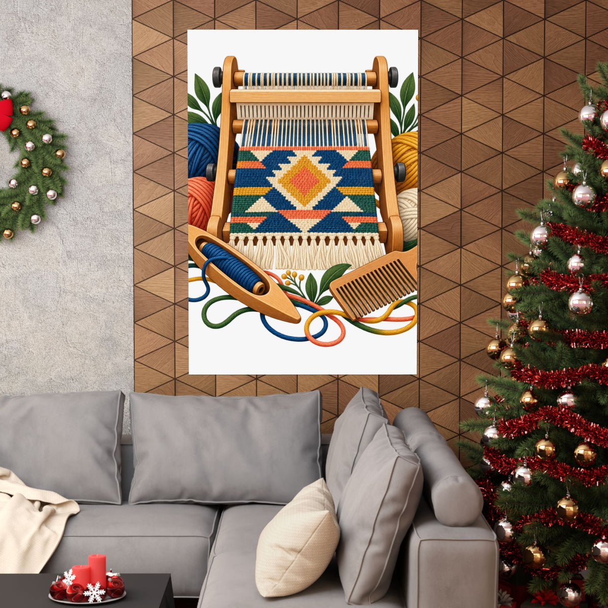 Geometric Hand Weaving Workshop Poster