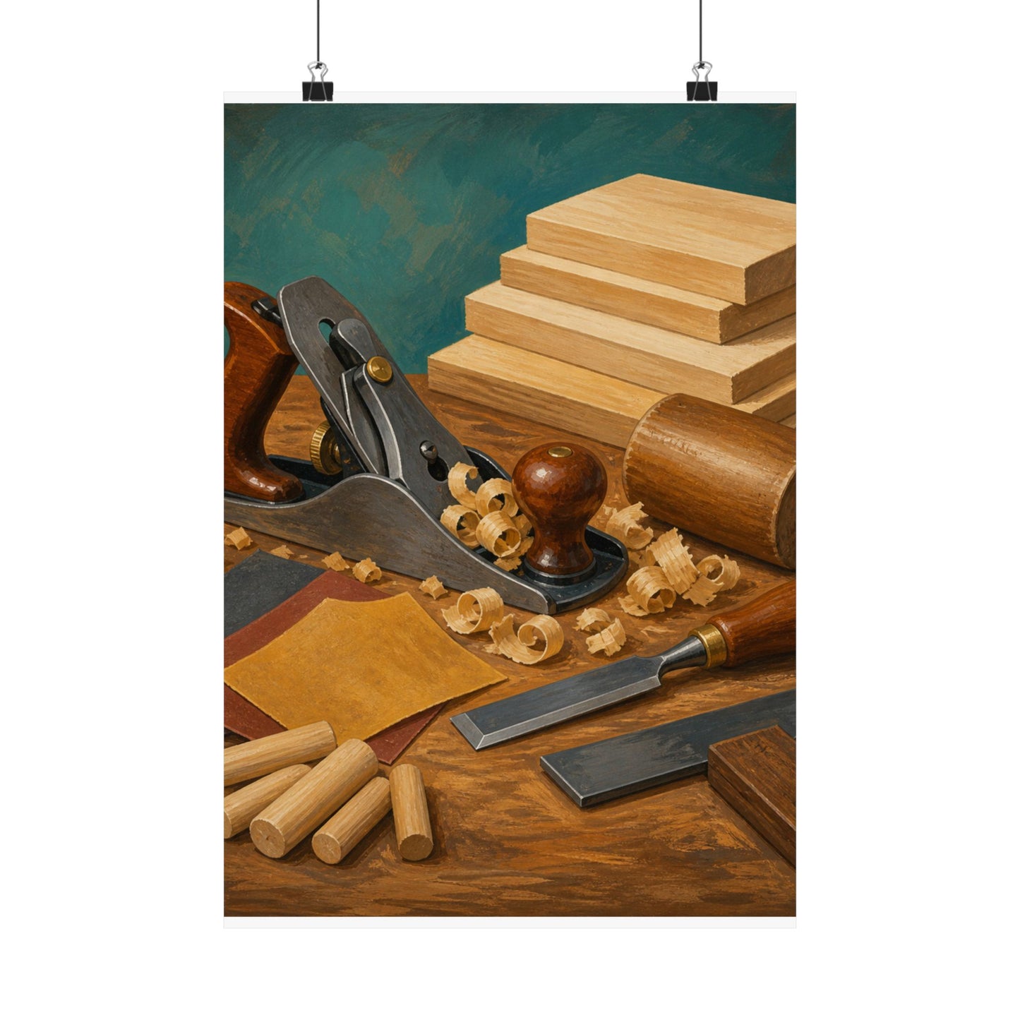 Classic Woodworking Tools Hobby Poster