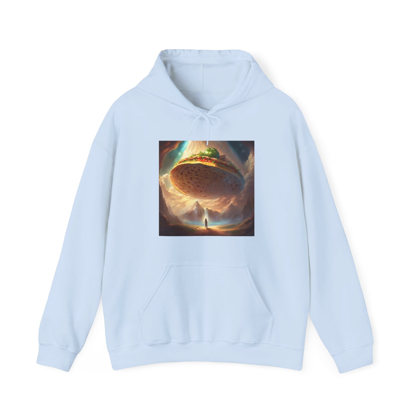 Cosmic Taco UFO Surreal Food Fantasy Art Hoodie
