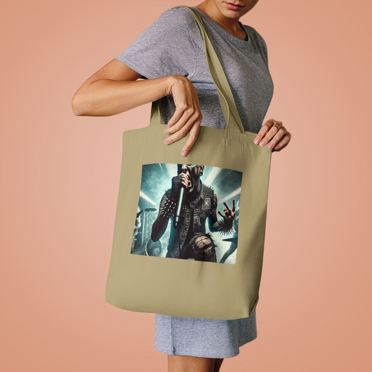 Punk Rock Vocalist Stage Energy Music Tote Bag