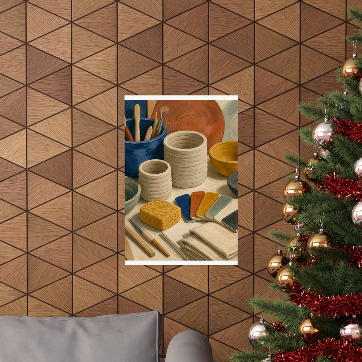 Handbuilt Ceramics Studio Art Poster
