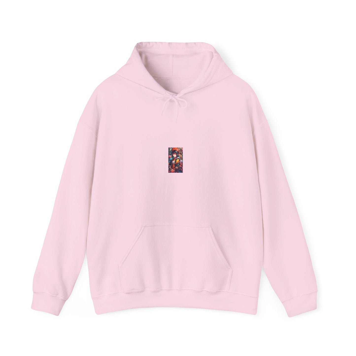 Anime Floral Forest Heroine Portrait Cozy Hoodie