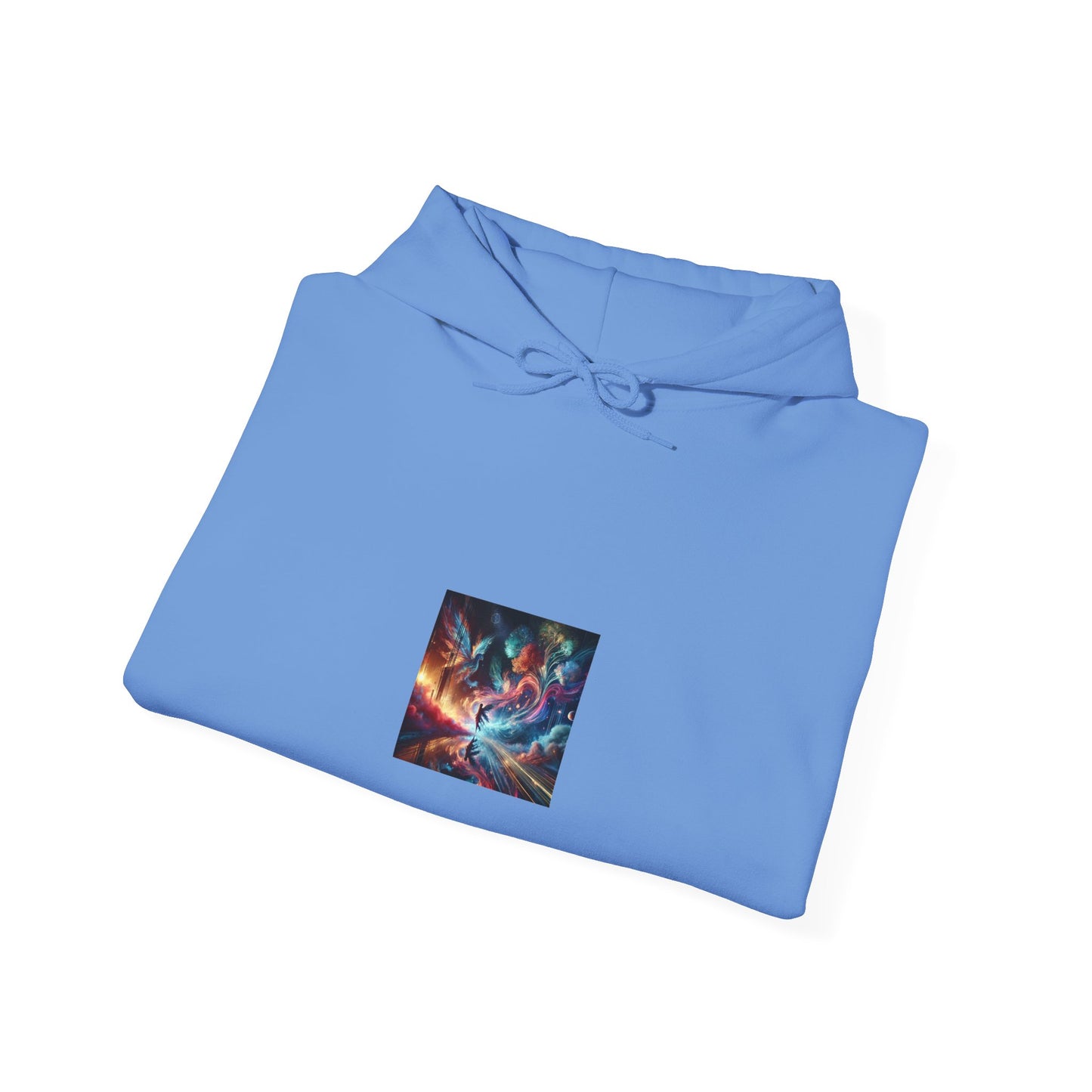 Cosmic Aurora Dancer Dreamscape Cozy Celestial Hoodie