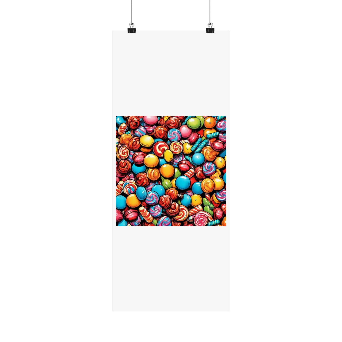 Colorful Candy Pattern Sweets Gift Art Poster