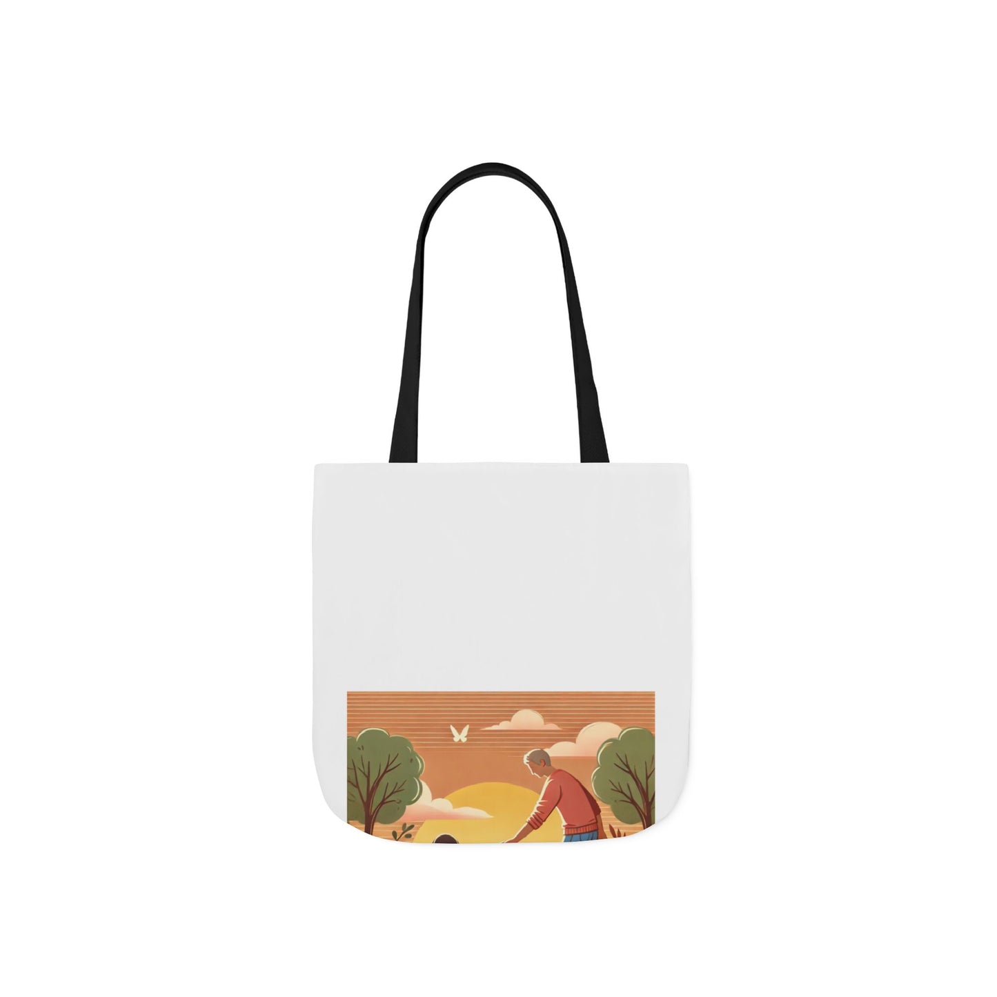 Helping Hands Sunset Garden Canvas Tote Bag