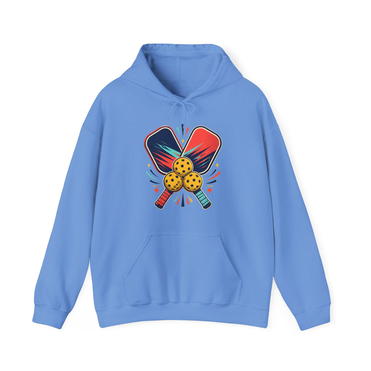 Retro Pickleball Paddles Recreational Sports Hoodie