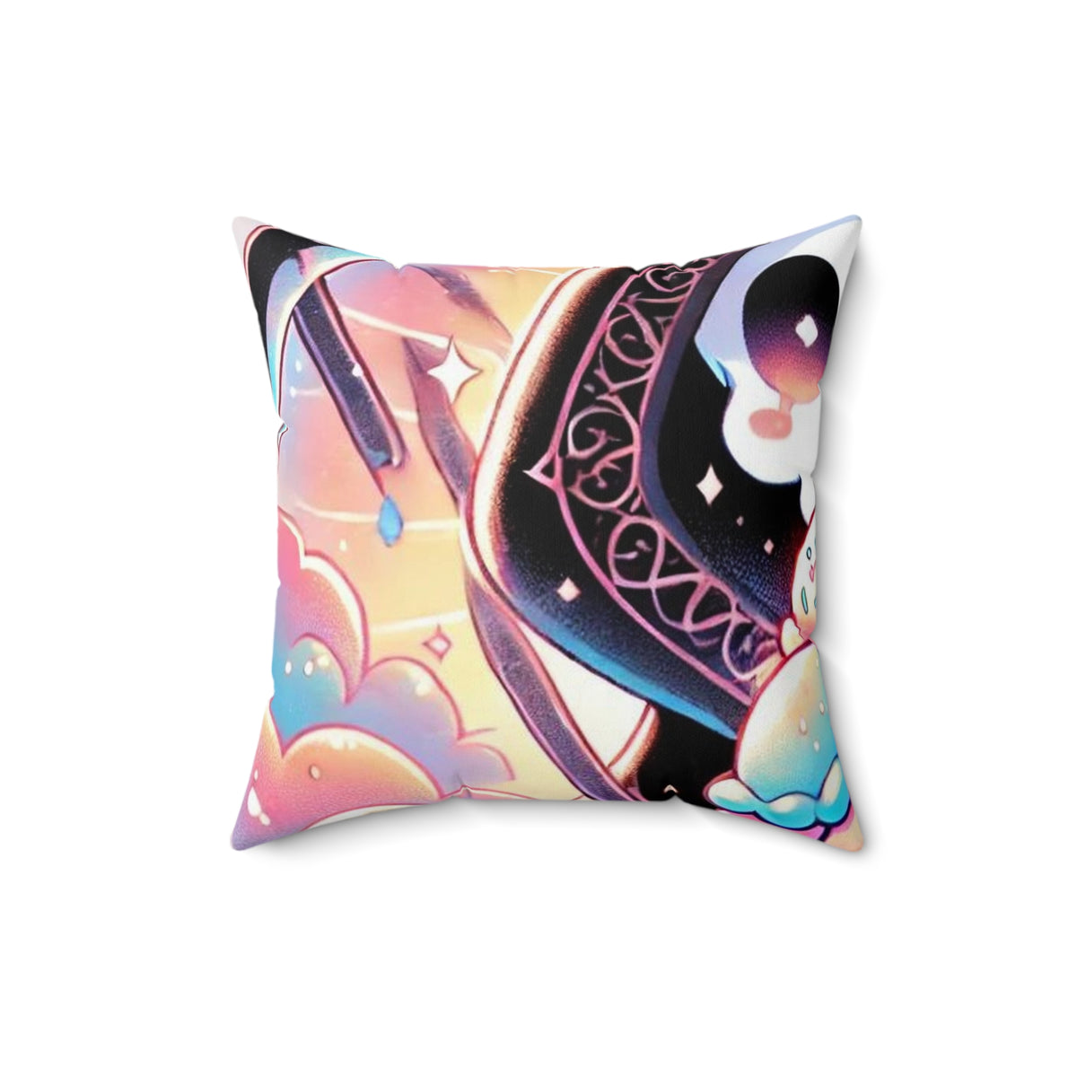 Pastel Grim Reaper Ice Cream Gothic Decorative Pillow