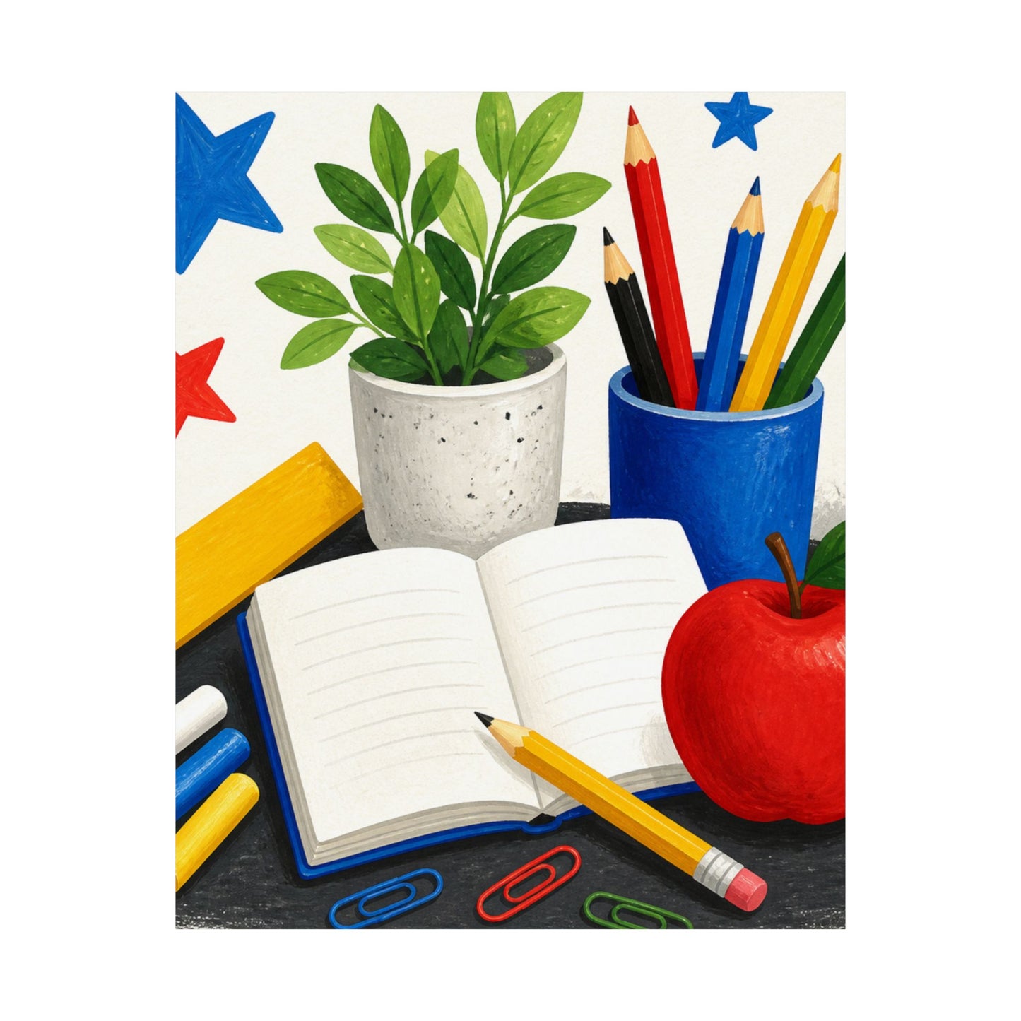 Colorful Classroom Supplies Teacher Appreciation Poster