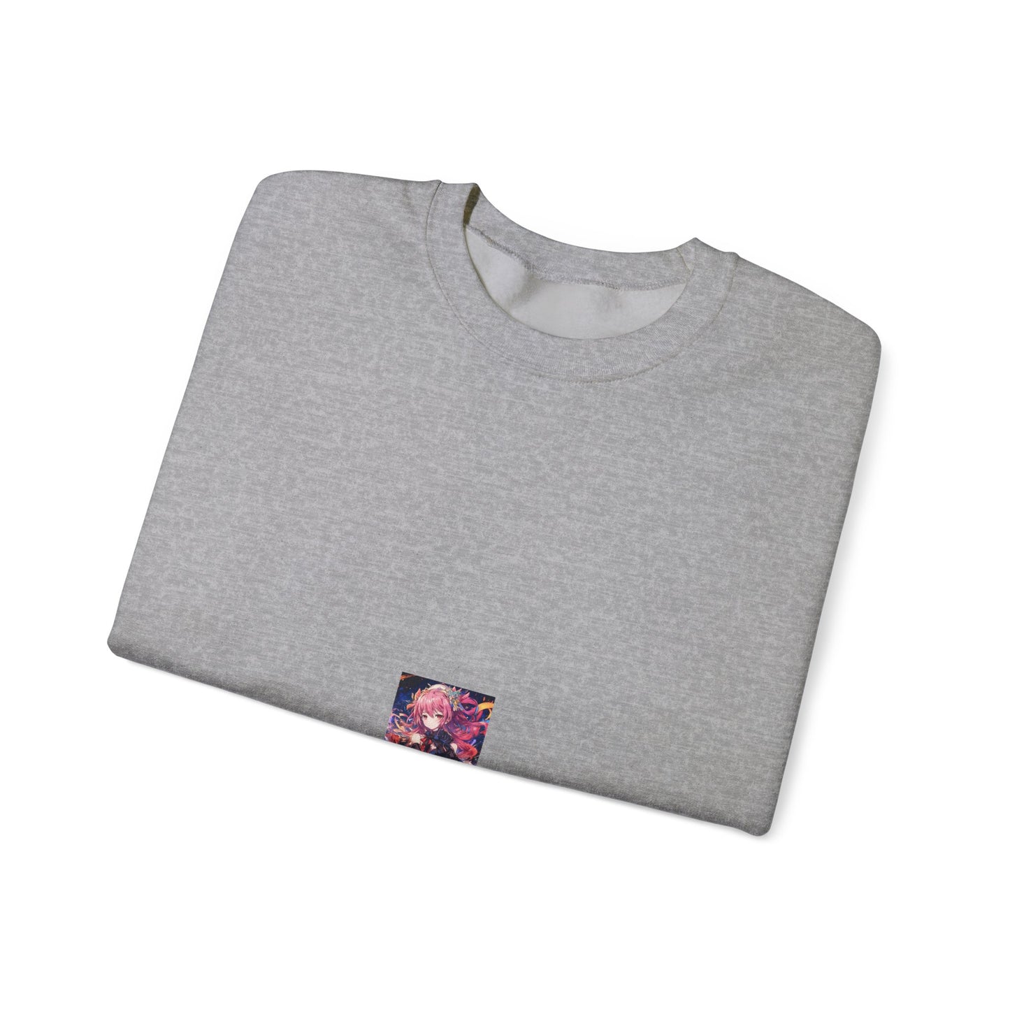 Pink Haired Fantasy Heroine Anime Portrait Sweatshirt
