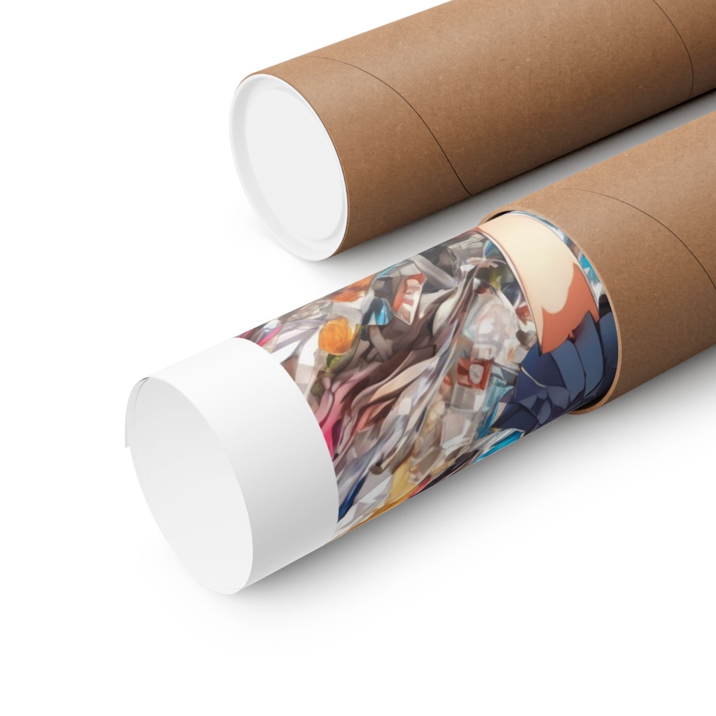 Recycling Day Anime Schoolgirl Eco Street Art Poster