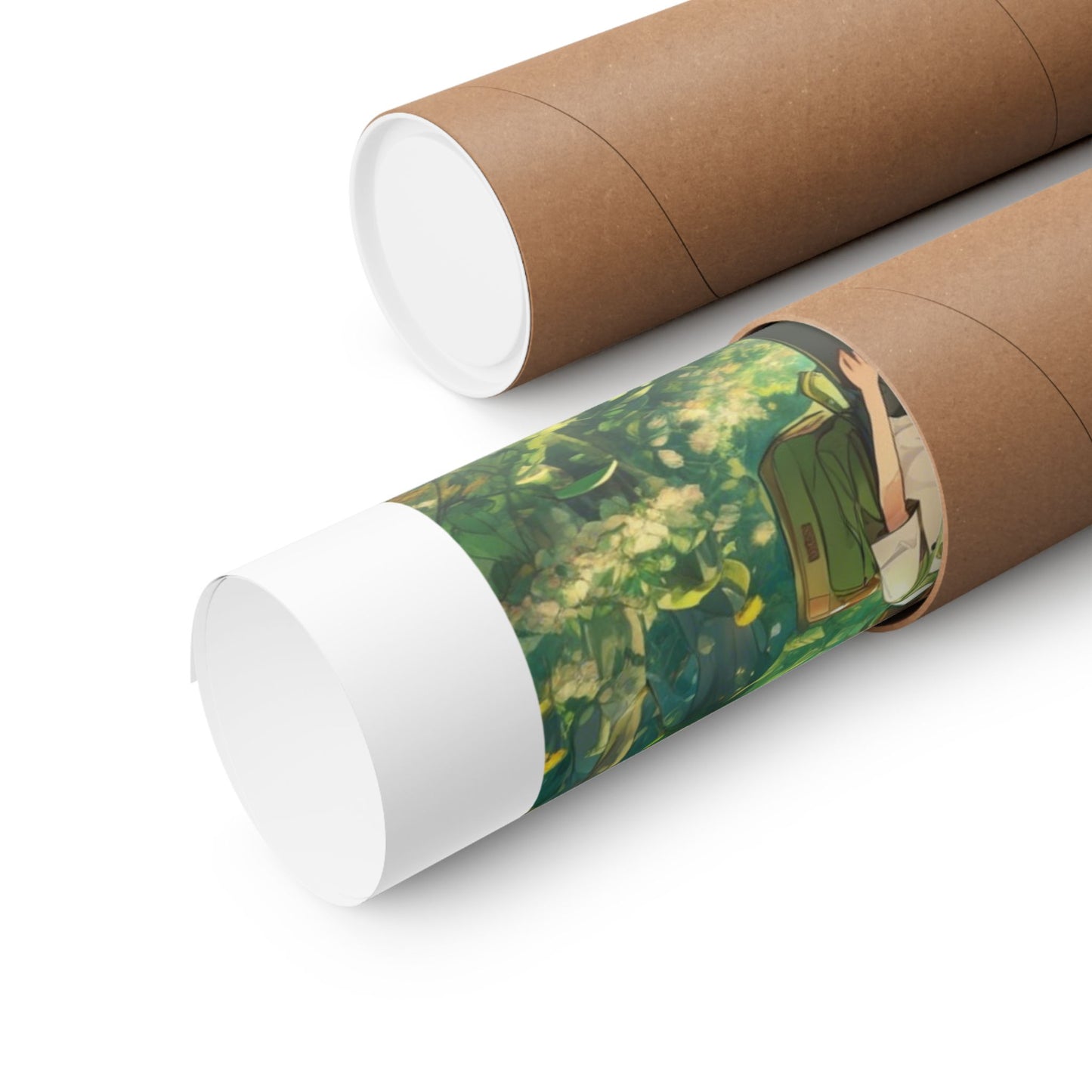 Bee Garden Explorer Anime Nature Art Poster